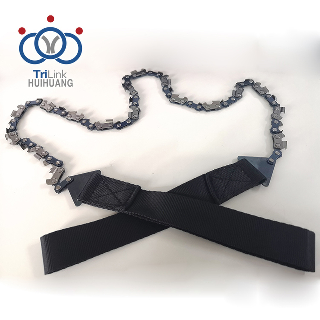 Cadena de motosierra Manual, sierra de bolsa de caza portátil con dientes afilados y resistentes