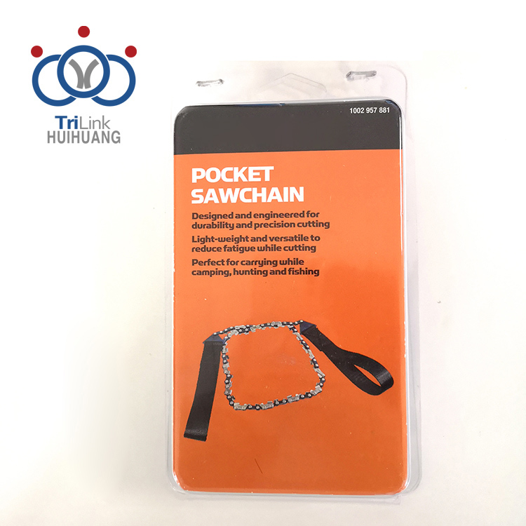 Sierra de bolsillo portátil con dientes afilados y fuertes, cadena de motosierra Manual para caza